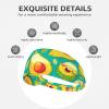 YYHWHJDE Elastic Unisex Sports Headband Moisture Wicking Athletic for Running, Working Out,Outdoor Sports Funny Cartoon Avocados Printing, Black view 3