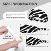 YYHWHJDE Elastic Unisex Sports Headband Moisture Wicking Athletic for Running, Working Out,Outdoor Sports Black and White Leather Printing Prints view 4