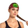 YYHWHJDE Elastic Unisex Sports Headband Moisture Wicking Athletic for Running, Working Out,Outdoor Sports Big Eye Watermelon Prints, Black view 2