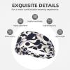 Elastic Unisex Sports Headband Moisture Wicking Athletic for Running, Working Out,Outdoor Sports Black Polka dot Printing view 3