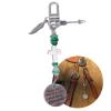 Mandydy Horse Saddle and Bridle Charm Clip, Bless This Horse and Rider Keep Safe Bridle Saddle Charm Gifts for Horse Rider, Saddle Strings Riding Enthusiast Charms Hanging Ornament (Feather & Arrow) view 1