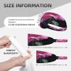 YYHWHJDE Elastic Unisex Sports Headband Moisture Wicking Athletic for Running, Working Out,Outdoor Sports Two Pink Roses Picture, Black view 4