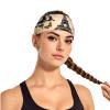 YYHWHJDE Elastic Unisex Sports Headband Moisture Wicking Athletic for Running, Working Out,Outdoor Sports Paris Eiffel Tower Butterfly Picture, Black view 2