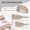 Elastic Unisex Sports Headband Moisture Wicking Athletic for Running, Working Out,Outdoor Sports terrazzo Marble Pastel Printing view 4