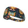 YYHWHJDE Elastic Unisex Sports Headband Moisture Wicking Athletic for Running, Working Out,Outdoor Sports owl Beliefs Printing, Black view 1