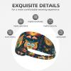 YYHWHJDE Elastic Unisex Sports Headband Moisture Wicking Athletic for Running, Working Out,Outdoor Sports owl Beliefs Printing, Black view 3