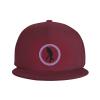 Cricket Player Snapback Hats for Men Baseball Cap Trucker Hat Flat Brim Hats Dark Red view 2