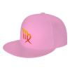 Zodiac Sign Virgo Symbol Snapback Hats for Men Baseball Cap Trucker Hat Flat Brim Hats Pink view 1