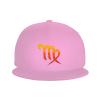 Zodiac Sign Virgo Symbol Snapback Hats for Men Baseball Cap Trucker Hat Flat Brim Hats Pink view 2