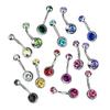 Luxe Modz 15 Pcs 14G Belly Button Rings Navel Rings for Women Belly Piercing Jewelry Belly Barbell Piercing Jewelry 10mm Ring Body Bar 3/8" view 1