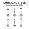 Luxe Modz 15 Pcs 14G Belly Button Rings Navel Rings for Women Belly Piercing Jewelry Belly Barbell Piercing Jewelry 10mm Ring Body Bar 3/8" view 4