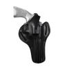Pusat Holster Premium Leather Thumb Break Gun Belt Holster 6 inch 357 MAG for Revolver Smith Wesson 686 L Frame 6-7 Shot (Black Right Hand, 6 inch) view 1