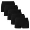Winging Day Big Girls Black Solid Color Boyshort Underwear Size 12 (5-Pack) view 1