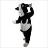 Eamior Black and White Cow Mascot Costume Adult Size for Men & Women with Built-in Fan Inside the Head view 2
