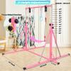 FC FUNCHEER Foldable Gymnastics Bar,5FT Horizontal bar,Adjustable Kids Training bar for Kids Ages 3-15,Kids Gymnastics bar,Triangle Stable Structure-Gym Equipment for Home view 2