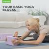 Trideer Yoga Block, Soft Non-Slip Surface Premium Foam Blocks, Supportive, Lightweight, Odor Resistant, Yoga Accessories for Pilates Meditation General Fitness Stretching Toning (Lavender-2 Pack) view 3