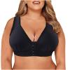 Akklian Womens Fashion Push up Bras for Women Front Closure Bra Full Coverage Back Support Everyday Wireless Comfy Unpadded Cup Brassiere view 1