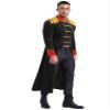 Agoky Men's Ringmaster Circus Steampunk Jacket Gothic Victorian Renaissance Ring Leader Tailcoat Black 3X-Large view 3