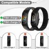 VNDAPT 4 Pack Nylon Watch Bands Compatible with Fitbit Charge 6/Fitbit Charge 5, Adjustable Breathable Replacement Nylon Wristband Fitbit Charge 5 Charge 6 Sport Strap for Women Men view 4