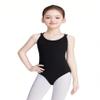 DanceDaily Big Girls Camisole Ballet Leotard Cotton Black Dance Outfit for Gymnastics, Skating, Ballerina view 1