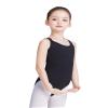 DanceDaily Big Girls Camisole Ballet Leotard Cotton Black Dance Outfit for Gymnastics, Skating, Ballerina view 2