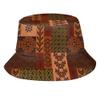 Bucket Hat Geometric in African Ethnic Style Fisherman Hat for Women Men, African Summer Outdoor Beach Hat Packable Sun Cap for Travel Hiking view 1