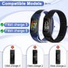 VNDAPT 4 Pack Nylon Watch Bands Compatible with Fitbit Charge 6/Fitbit Charge 5, Adjustable Breathable Replacement Nylon Wristband Fitbit Charge 5 Charge 6 Sport Strap for Women Men view 4