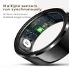 Smart Rings for Men Health Ring Heart Rate Monitor Sleep Monitor Smart Fitness Tracker Rings for Women Gesture Control Photography Pedometer Step Counter Waterproof Compatible with iOS Android Phones view 2