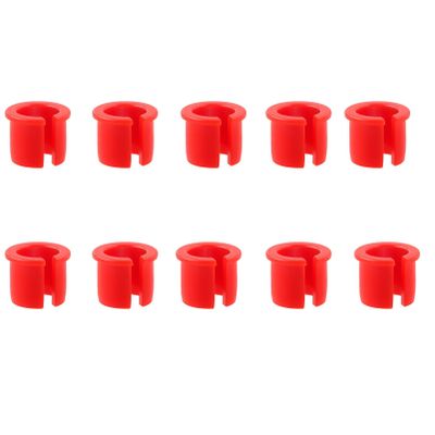10pcs Schrader to Presta Rim Adapter, Wheels Manufacturing Presta Valve Saver, Convert Shrader Stem Grommet for Road Bike Mountain Bicycle MTB (Red)