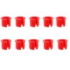 10pcs Schrader to Presta Rim Adapter, Wheels Manufacturing Presta Valve Saver, Convert Shrader Stem Grommet for Road Bike Mountain Bicycle MTB (Red) view 1