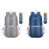 ZOMAKE 20L Ultra Lightweight Packable Backpacks for Hiking and Travel (Silver Gray and Navy Blue) view 1