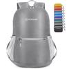 ZOMAKE 20L Ultra Lightweight Packable Backpacks for Hiking and Travel (Silver Gray and Navy Blue) view 2