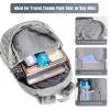 ZOMAKE 20L Ultra Lightweight Packable Backpacks for Hiking and Travel (Silver Gray and Navy Blue) view 4