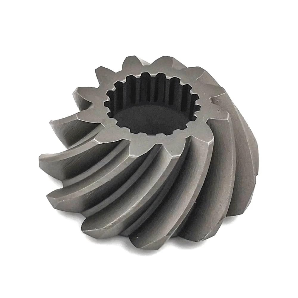 OVERSEE 6K5-45550 Pinion Gear for Yamaha Outboard Motor 50HP 60HP 70 HP 2 Stroke 6K5-45551 6H3-45551 6H3-45550, metallochrome