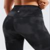 CRZ YOGA Brushed Naked Feeling Workout Leggings 25" - High Waisted Gym Compression Tummy Control Womens Yoga Pants Black Tie Dye Flowers Small view 4