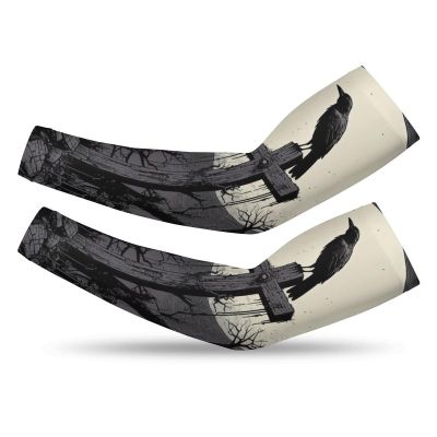 JHION Cooling Arm Sleeves Trippy Gardening Sleeves Compression Sports Arm Sleeve Sun Protection Sleeves for Outdoor Garden Sports