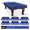 K-Musculo Pool Table Cover, Heavy Duty Leatherette Billiard Table Cover, Waterproof and Tearproof, 6.5/7/ 7.5/8/ 8.5/9 Feet Fitted Malachite Blue-7FT view 4