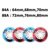 ZYANLING Roller Skate Wheels Outdoor/Indoor 64mm68mm70mm72mm76mm80mm Inline Roller Skate Wheels (4-Pack) 84A 88A Skating Wheels Wheel Replacement view 2