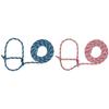 Weaver Leather Livestock Cattle Poly Rope Halter Bundle with Purple/Black/Teal and Hot Pink/Coral/Mint 7' Leads view 1