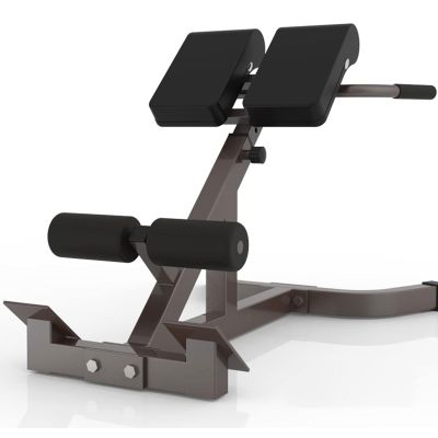 NineFit Basics Back Extension Bench Back Hyperextension Bench Home Gym Roman Chair Exercise Equipment Adjustable Abdominal Trainers for Full Body Strength Training