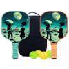 KUAVETO Pickleball Paddles Set, All The DIY Fun You can Have with Alien-AM11 Pattern Custom Made Honeycomb Polymer Core- Includes 2 Paddles, 4 Balls, and a Carry Bag view 1