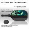 KUAVETO Pickleball Paddles Set, All The DIY Fun You can Have with Alien-AM11 Pattern Custom Made Honeycomb Polymer Core- Includes 2 Paddles, 4 Balls, and a Carry Bag view 3
