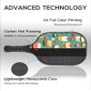 KUAVETO Pickleball Paddles Set, All The DIY Fun You can Have with Cake-AN13 Pattern Custom Made Honeycomb Polymer Core- Includes 2 Paddles, 4 Balls, and a Carry Bag view 3