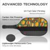 KUAVETO Pickleball Paddles Set, All The DIY Fun You can Have with Burger-AN0 Pattern Custom Made Honeycomb Polymer Core- Includes 2 Paddles, 4 Balls, and a Carry Bag view 3