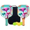 KUAVETO Pickleball Paddles Set, All The DIY Fun You can Have with Alien-AM201 Pattern Custom Made Honeycomb Polymer Core- Includes 2 Paddles, 4 Balls, and a Carry Bag view 1