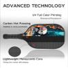 KUAVETO Pickleball Paddles Set, All The DIY Fun You can Have with Skull-AM126 Pattern Custom Made Honeycomb Polymer Core- Includes 2 Paddles, 4 Balls, and a Carry Bag view 3