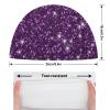 Waterproof Comfy Bathing Cap, High Elasticity Swimming Cap for Women Men Adults Boys Girls Compatible with Beautiful Dark Purple Bling Glitter Sparkles Pattern view 2