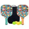KUAVETO Pickleball Paddles Set, All The DIY Fun You can Have with Cake-AN26 Pattern Custom Made Honeycomb Polymer Core- Includes 2 Paddles, 4 Balls, and a Carry Bag view 1