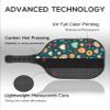 KUAVETO Pickleball Paddles Set, All The DIY Fun You can Have with Colorful Hearts-AN19 Pattern Custom Made Honeycomb Polymer Core- Includes 2 Paddles, 4 Balls, and a Carry Bag view 3