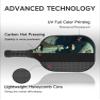 KUAVETO Pickleball Paddles Set, All The DIY Fun You can Have with Alien-AM10 Pattern Custom Made Honeycomb Polymer Core- Includes 2 Paddles, 4 Balls, and a Carry Bag view 3